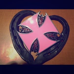 Pink Chopper Belt Buckle
